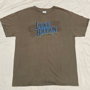 Luke Bryan Dirt Road Diaries Tour 2013 concert tshirt size large